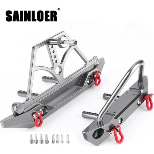 Universal Metal Front Anti-collision Bumper For 1/10 RC Crawler Car Axial SCX10 Jeep Wrangler MST SCX10 II