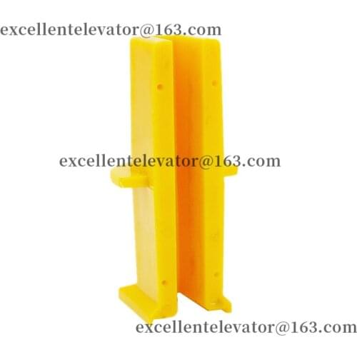 Lift Guide Shoe Insert Without Cusion Ball L127mm Groove W10mm use for Thyssen