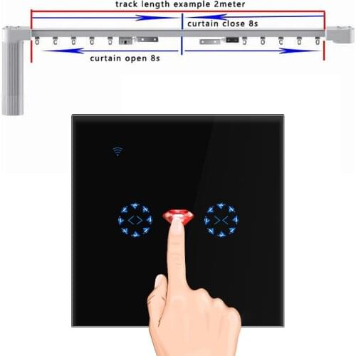 Wi-Fi Curtain Shutter Motor Door Smart Switch Upgrade Control Surface working with Amazon Alexa/Echo, Google Home