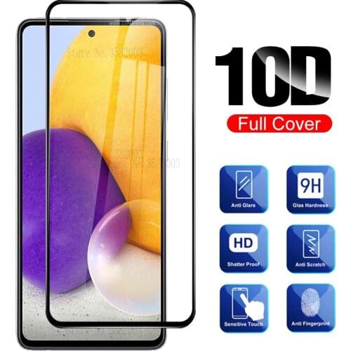 Protective Glass For Samsung A72 Tempered Glas For Samsung Galaxy A72 Screen Protector On Galaxi A 72 72A Full Cover Sklo Film