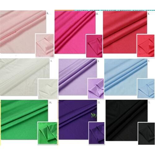 ZY 12 Colors selection stretch material for latin clothes white black polyester spandex fabric knitted jersey spandex fabric