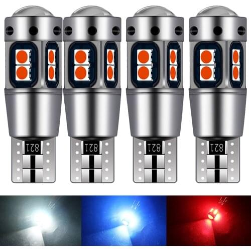 4pcs Car T10 Led Canbus 6000K White T10 w5w Led Bulb DRL Turn Parking Width Interior Dome Light Reading Lamp Car Styling 12V 24V