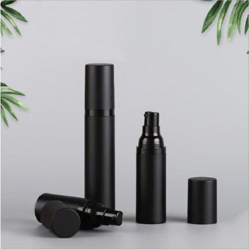 50ml frosted black airless bottle serum/lotion/emulsion/liquid foundation sunscreen whitening essence skin care cosmetic packing