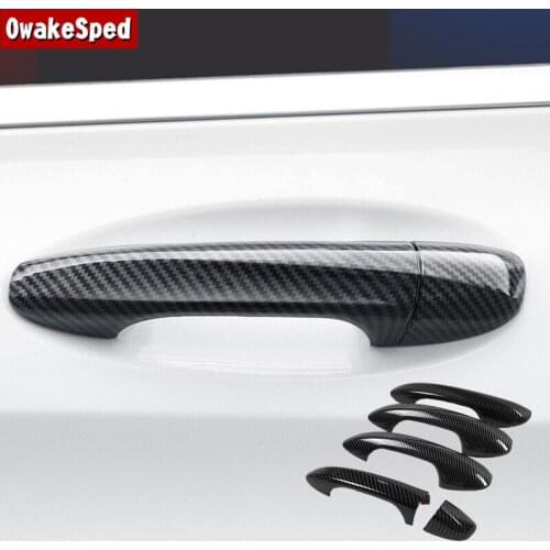 Car Styling Door Handle Covers Outer Door Handles Frame Trim For Benz C GLC Class W205 X253 2015-2019 E Class W213 2016-2019