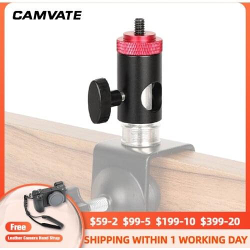CAMVATE Light Stand Head (16mm ) With 1/4"-20 Thread Screw Mount For Camera Monitor/ Flashlight/Magic arm/ LCD light Supporting
