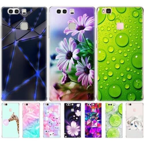 Case for Huawei P9 LITE PLUS 2016 Soft TPU Silicone Back Cover Phone Case 360 ​​Full Protection Printing Transparent Cover