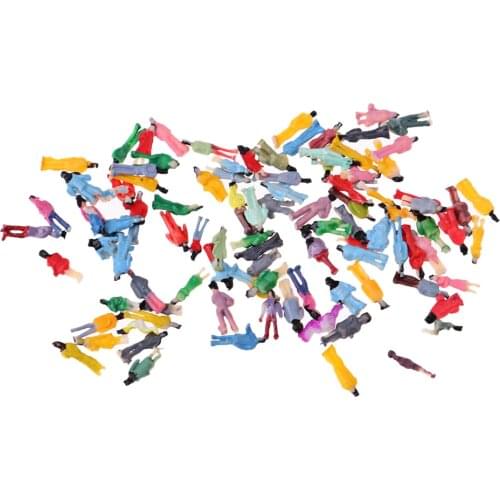 Z Plastic Painted People Action Figure 1/200 Scale for Street Layout Scene