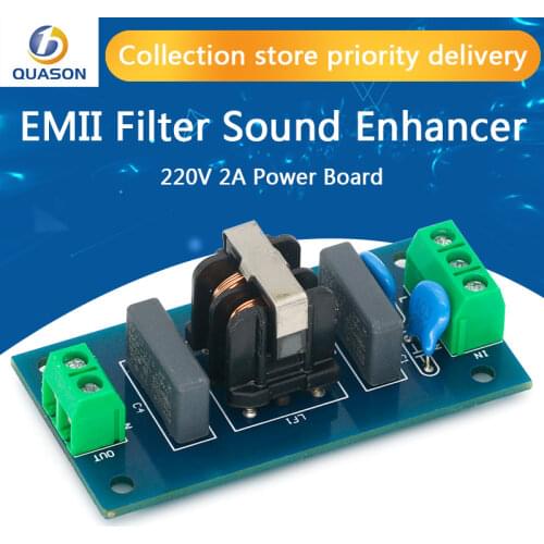 EMI Filter Sound Booster Filter Socket 220V 2A EMI Filter Module Power Board