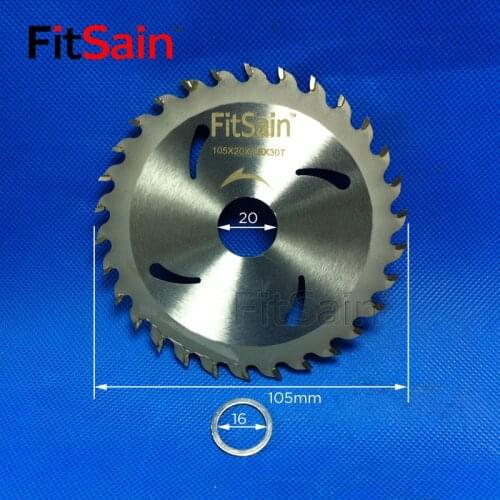 FitSain--4" saw blades for wood plastic Cutting Discs mini electric chainsaw circular wood cutter 105mm*20mm 30 teeth