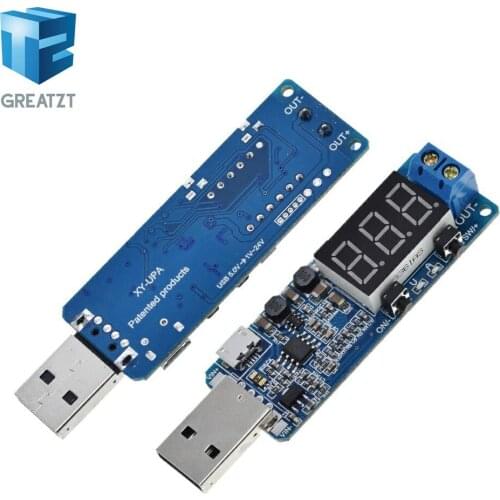 GREATZT Digital Control USB Voltage Regulating Module 5V to 3.3V 9V 12V 24V Desktop Power Module XY-UPA