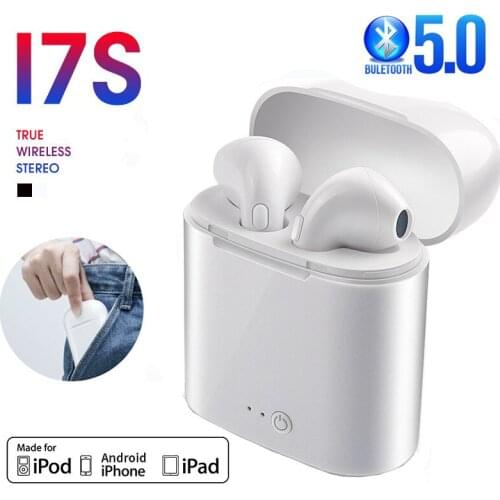 I7s TWS Bluetooth 5.0 Earphone Wireless Headphone Stereo Headset Sports Earbuds with Mic Charge Box For Xiaomi Huawei all phones