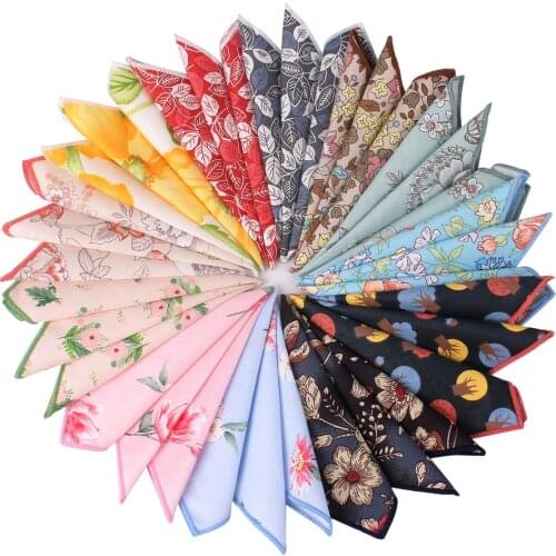 Suits Pocket Square For Men Women Cartoon Chest Towel Hanky Gentlemen Hankies Classic Mens Handkerchief Floral Pocket Towel