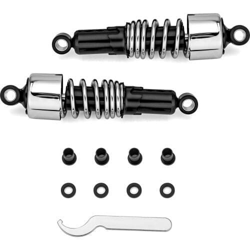 10.5 In Rear Shocks Lowering Kit Chrome Plating Preload Adjustable Motorcycle Accessories For Harley Dyna 1991-2017