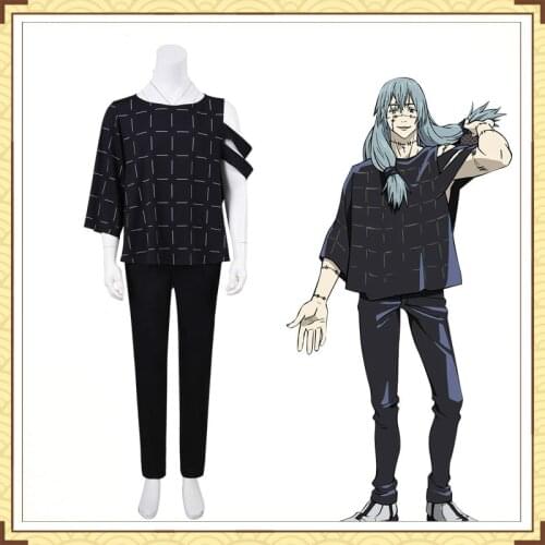 COSSUN Anime Jujutsu Kaisen Mahito Cosplay Costume Adult Fancy Suit Top+Pants Halloween Carnival Uniforms