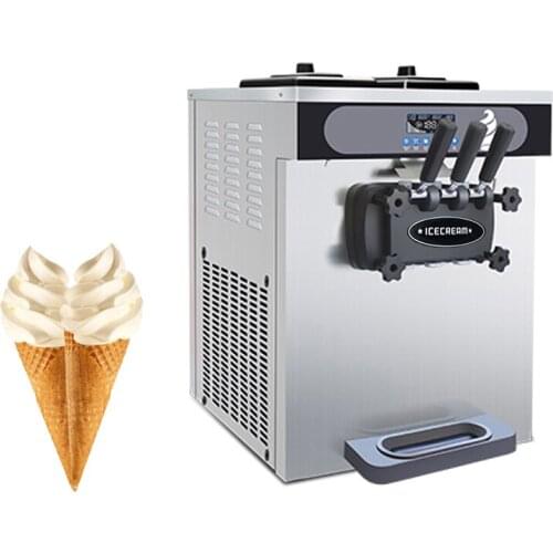CE Soft Ice Cream Machine Used In Desktop Cafes Bars Restaurants Ice Cream Machine For