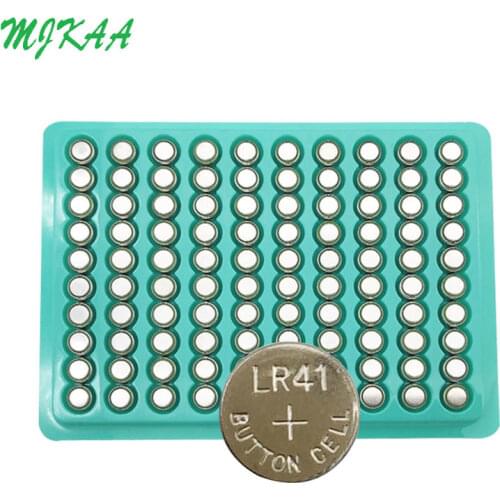 MJKAA 500PCS AG3 For Watch Toys Remote SR41 192 Cell Coin Alkaline Battery 1.55V L736 384 SR41SW CX41 LR41 392 Button Batteries