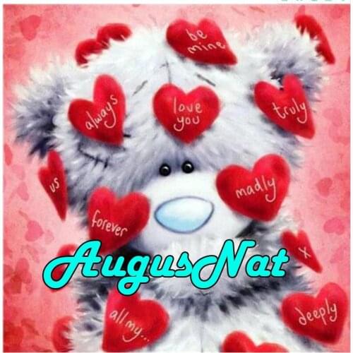 Cartoon diamond painting bear diamont embroidery full square love heart daimand mosaic pictures wedding diamand paint stickers