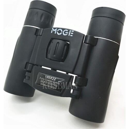 New Style 100x22 Binoculars Outdoor High Magnification High Definition Low Light Binoculars High Quality Mini 2021