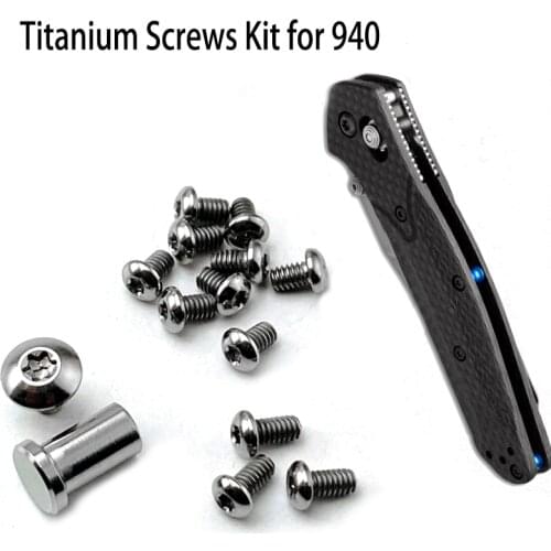 Titanium Alloy Full Set Nail for 940 Knife Screw Handle Install Screw EDC 940 Butterfly Knife Full Set of Screws
