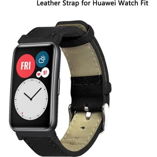 Leather Replacement Band For Huawei Watch Fit Watch Bracelet Strap Wristband for Huawei Watch Accessories