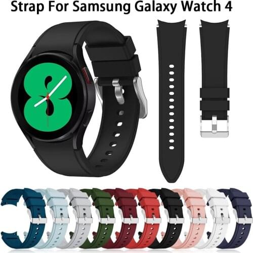 20mm Original Soft Silicone Band for Samsung Galaxy Watch 4 44MM Watchband Bracelet Strap For Galaxy Watch 4 classic 42MM/46mm