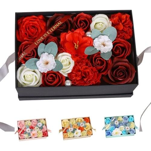 Rose Soap Multicolor Flower Birthday Valentines Day Scented Decorative Gift Wedding Celebration Home Decor Innovation