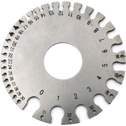 RSWG Wire Gage ound Cable Sheet Stainless Steel SWG Wire Gage Standard Thickness Metal Gauge