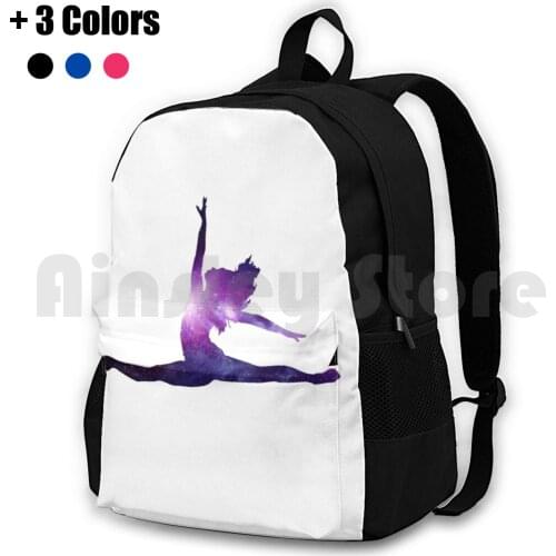 Dancer Outdoor Hiking Backpack Riding Climbing Sports Bag Dance Dancer Leap Ballet Jazz Lyrical Contemporary Broadway