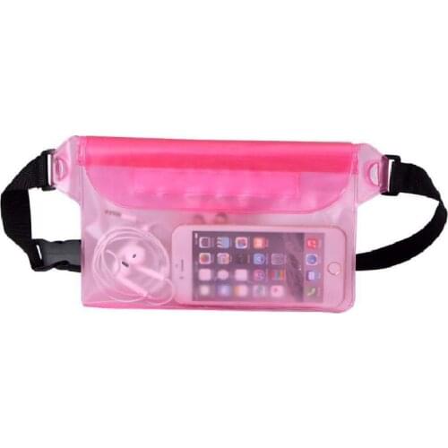 Outdoor Beach Waist Bag Waterproof PVC Running Touch Screen Swimming Bag Mobile Phone Pouch Swimming Portable Fishing bag