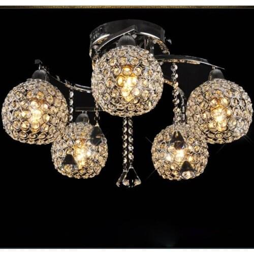 High grade LED K9 crystal ceiling lights Modern dining room lamps European luxury lamps Corridor lights Stairs decorative lights