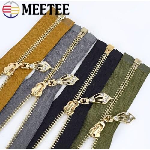1pc 60/85cm 5# Open-end Sewing Zippers Jackets Coat Metal Zippers DIY Bags Decoration Accessories