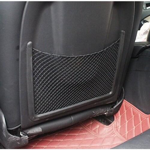 BBQ@FUKA 1pc Car Seat Back Bag Storage Luggage Organizer Holder Mesh Cargo Pouch For Jeep compass Audi A4L Q5 Series