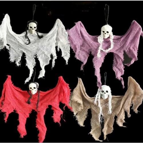 2020 Halloween Pendant Skeleton Decor Scary Hanging Skull Grim Reaper Party Prop