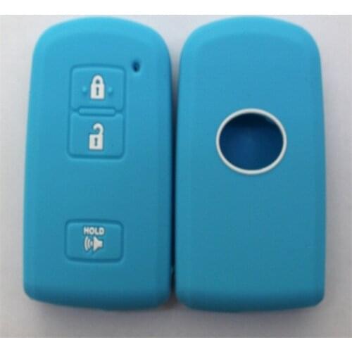 3PC Silicone Car Key Cover Case Shell Protector Fob for Toyota Aygo Yaris RAV4 for Citroen C1 for Peugeot 108 Key Holder
