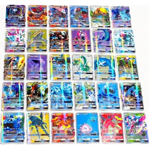 60/100/120/200 Pcs GX EX MEGA Trading Cards Game Best Selling Shining Vmax Pokemones Cards Game Battle Carte Children Toy