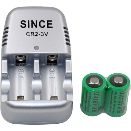 New 2 pcs.15270 CR2 800mAh battery+3V CR2 battery charger,lithium battery,rechargeable batteries,digital camera, made of special