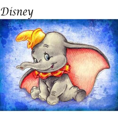 Disney Dumbo 5D Diy Square Round Drill Diamond Painting Diamond Embroidery Cross Stitch Kits Mosaic Craft Lovers for Home Decor