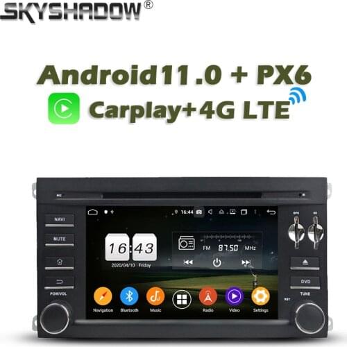 Wireless Carplay PX6 Android 10 4G RAM+128GB 8Core Car DVD Player Wifi Bluetooth 5.0 RDS RADIO GPS For PORSCHE Cayenne 2006-2010