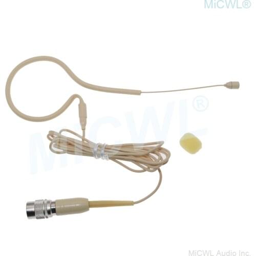 ATW2000 Beige earset Headset Microphone for Audio-Technica new generation ATW series Wireless Mic System Hirose 4Pin Lock