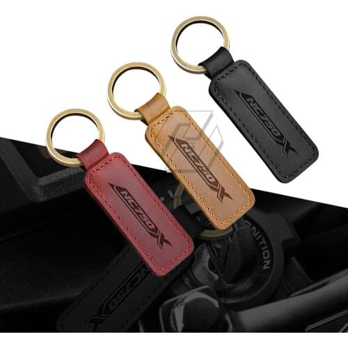 Motorcycle Keychain Motocross Cowhide Key Ring Fits for Honda NC750X NC 750X ABS