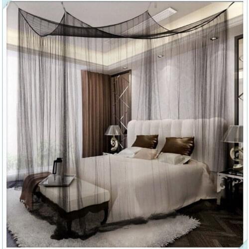 Four-Door New Mosquito Net Fabric Canopy Net Moustiquaire Quarto Door Tent For Double Bed Hot