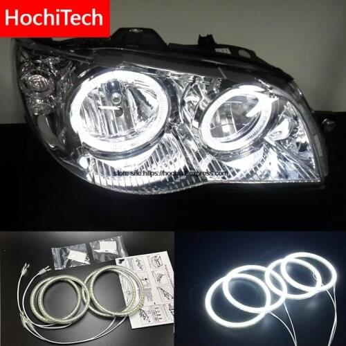 HochiTech for Fiat Albea 2005-2012 Ultra bright SMD white LED angel eyes 2600LM 12V halo ring kit daytime running light DRL
