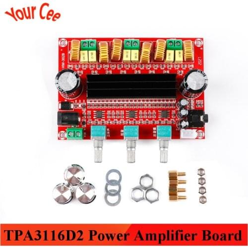 HW-302B TPA3116D2 Power Amplifier Board Power 2*80W+100W 2.1 Channel 1 Channel High Power Digital Module NE5532 NEW