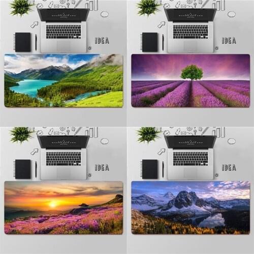 Gaming Mouse Pad Large Mouse Pad PC Gamer Computer Mouse Mat Big Mousepad Keyboard Desk Mat Nature Landscape XXL Mause Pad