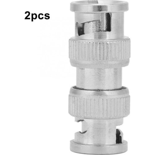 Conectores 2pcs BNC Male to BNC Male M/M Coaxial Connector RF Adapter for CCTV Security Camera usb connector