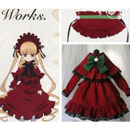 Estartek XD012 Customized Hand Made 1/6th Rozen Maiden Shinku Dress Anime Suit for BJD Doll Action Figure Cosplay DIY