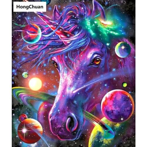 Horse Mural 5D DIY Square/Round Diamond Painting Mosaic Cross Embroidery Handicraft Home Decoration Christmas Gift New Year