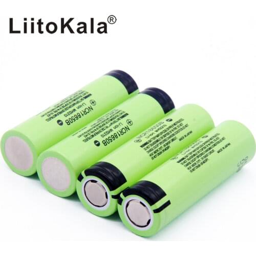 LiitoKala New Original NCR18650B 18650 3400 3.7V 18650 3400mah Lithium Rechargeable Battery For Flashlight batteries