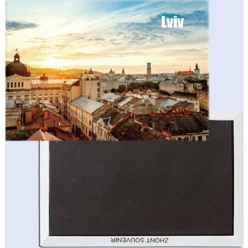 Lvov, lion city, Ukraine, Refrigerator magnet 25298, Tourist souvenirs,Home creative ornaments
