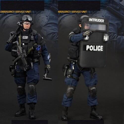 1/6 Scale New York Police Emergency Soldier Doll ESU Tactical Team Action Figure Dolls In Stock